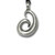 Maori Symbol Pewter Pendant Necklace with Rope Cord