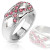 Pink Ribbon Breast Cancer Finger band ring - Out Of Stock