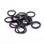 Package of 20 Black Rubber O-Rings 