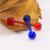 Package of Two Acrylic Tongue Barbell with Unique Designed Ball 14ga