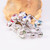 Pack of Belly Button Rings with Sphere Design adorned with Cubic Zirconia 14g- 7pcs
