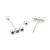 Tongue Barbells Pack of two with Three Cubic Zirconia Design 14g