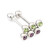 Triple CZ Tongue Barbells