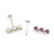 Externally Threaded Triple CZ Labret Studs