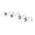 Nose Piercing Kit 10pcs-  Nose Rings, Needles, Disposable Forceps, Gloves and Alcohol Pad 18ga