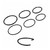 20G PVD Black Bendable Hoop
