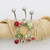 Cherry and Cubic Zirconia Design Belly Button Ring 14ga- Choose Your Style