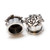 Pair of Screw Fit Flesh Tunnels Antique Rose Blossoms  Design Top 
