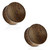 Pair of  Concave Saddle Fit  Snakewood Organic Ear Plugs 