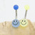 14G Acrylic Glow In Dark Smiley Face Belly Ring Navel Piercing Jewelry