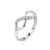 Pave Gem Infinity Design Rhodium Plated Brass Ring - 5 Sizes Available
