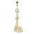 Giraffe Belly Button Ring