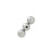 Replacement 3 Jeweled Threaded Bead Surgical Steel 