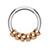 PVD Rose Gold Bead Hinged Segment Rings