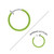 PVD Green Clip On Earrings Spring Hoop Non Piercing