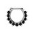 Black CZ Clicker Septum Ring