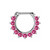 Pink CZ Clicker Septum Ring