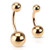 Ion Plated Rose Gold Belly Ring