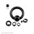 Black IP Spring Action Easy Pop Out Captive Bead Ring PVD