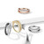 Surgical Steel Double Row Paved CZ Bendable Hoop Nose Rings