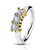 PVD Gold Triple CZ Bendable Hoop