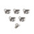 44PCS Clear CZ Top Dermal Anchor Base Piercings 14G