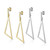 Dangle Isosceles Triangle Shape Earrings Studs