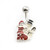 Santa Claus and Snowman Belly Ring- 14ga