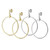 Dangle Round Hoop Shape Earrings Studs