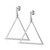Surgical Steel Dangle Equilateral Triangle Shape Cartilage Studs Earring