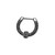 Black CZ Septum Hinged Segment Rings