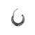 Septum Clicker Dotted Pattern Two Tone  Surgical Steel  16 Gauge