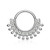 Surgical Steel Ornate Paved CZ Bendable Rings