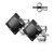 Black Square CZ Earrings Studs