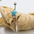 14G Dangling Flat Turquoise Star Belly Ring