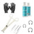 Liongothic Septum Piercing Kit - Horseshoe Circular, Needles, Forceps, Gloves & pCare Pro Piercing Aftercare 4oz 