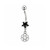 External Threaded Soccer Ball Dangle Belly Rings