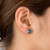 Blue Opal Earring Studs