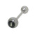 Straight Barbell Tongue Ring Surgical Steel Shaft with 8 Ball Logo