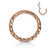 PVD Rose Gold Twist Rope Segment Ring