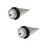 Surgical Steel Spike Ear Stretcher with Gem (0 Gauge) 