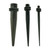 PVD Black Spike Ear Tapers