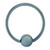 Titanium Light Blue Captive Bead Rings