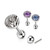 Tiger Print Dome Tongue Barbells