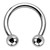 Titanium Horseshoe Circular Barbells