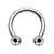 Titanium Horseshoe Circular Barbells