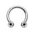 Titanium Horseshoe Circular Barbells