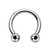 Titanium Horseshoe Circular Barbells Piercing