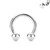 Titanium 8G Horseshoe Circular Barbells Piercing