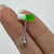 Green Acrylic Pill Tongue Barbell